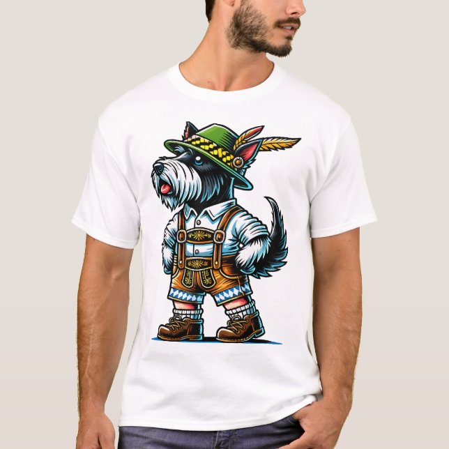 Schottischer Terrier Bayern T-Shirt (Vorderseite)