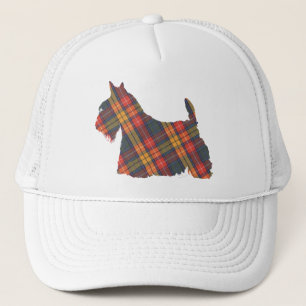Schottischer Terrier Buchanan Tartan Truckerkappe