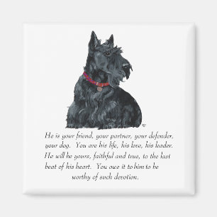 Schottischer Terrier Erinnerungsstück - MÄNNLICHER Magnet