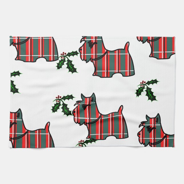 SCHOTTISCHER TERRIER GESCHIRRTUCH (Horizontal)