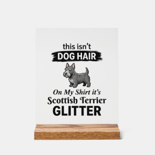 Schottischer Terrier Glitter Lustiges Hunde-Liebha Acrylschild