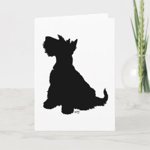 Schottischer Terrier Grußkarte Karte