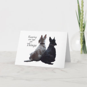 Schottischer Terrier-Grußkarte Karte