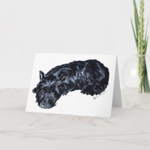 Schottischer Terrier Grußkarte Karte