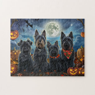 Schottischer Terrier Halloween Gruselig