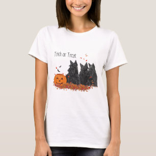 Schottischer Terrier Halloween T-Shirt