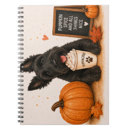 Schottischer Terrier Herbst Notizblock