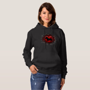 Schottischer Terrier, Herz, Silhouette, Schnee, Hoodie