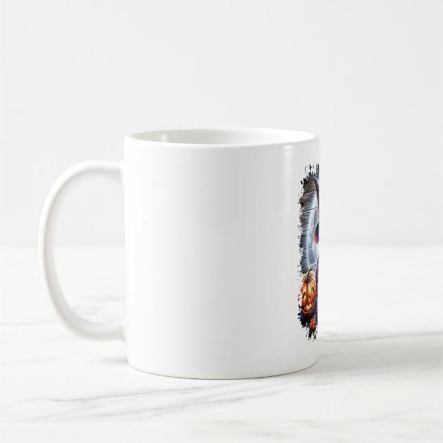 Schottischer Terrier Hund Halloween Kaffeetasse (Links)