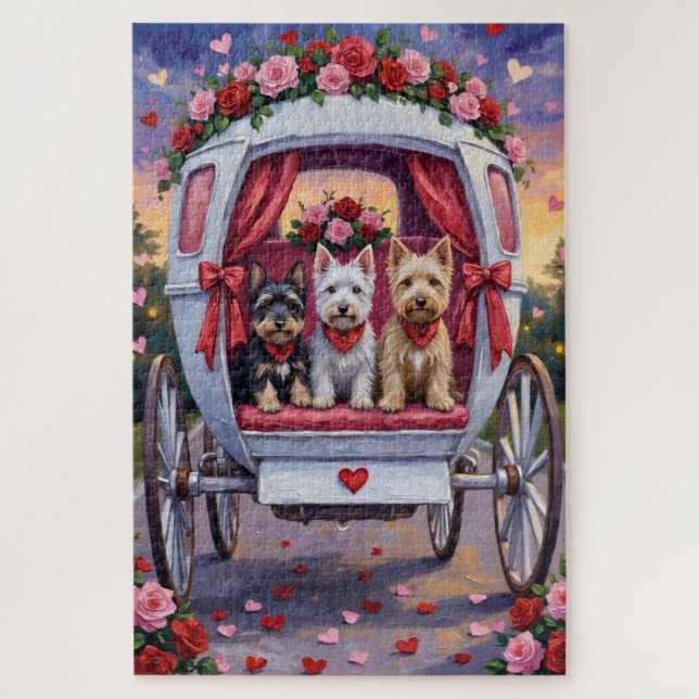 Schottischer Terrier Hund Valentinstag (Vertikal)