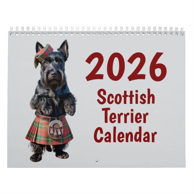 Schottischer Terrier-Kalender Kalender (Titelbild)