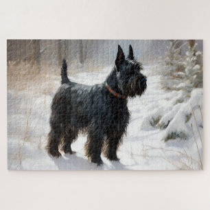 Schottischer Terrier Lass es schneien Weihnachten