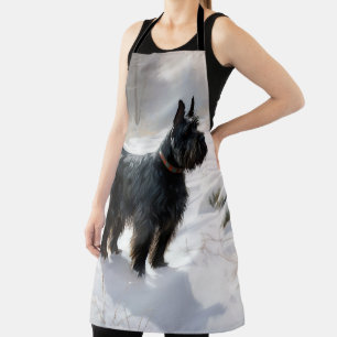 Schottischer Terrier Lass es schneien Weihnachten Schürze