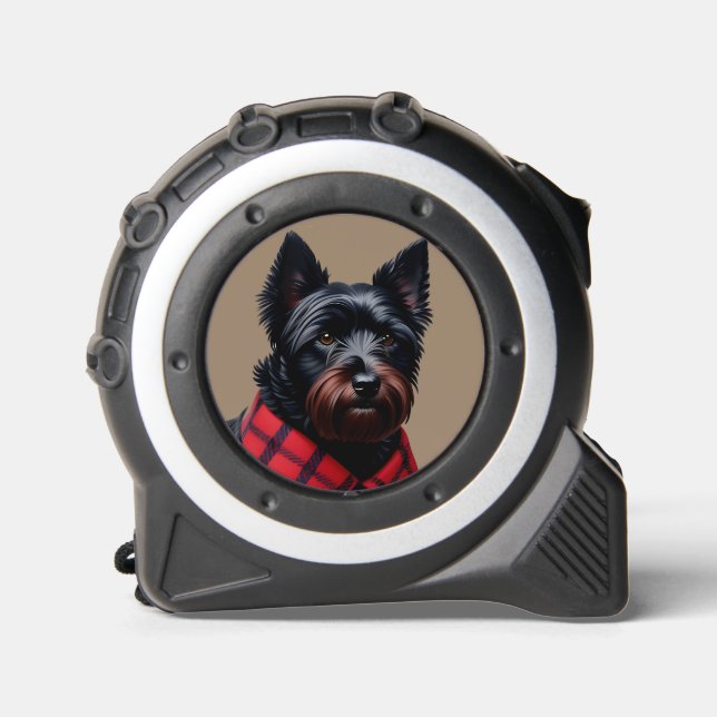 Schottischer Terrier Maßband (Vorderseite)