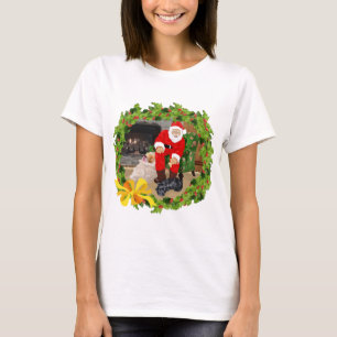 Schottischer Terrier mit dem Weihnachtsmann T-Shirt