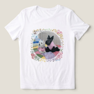 Schottischer Terrier mit Westie Tri-Blend Shirt
