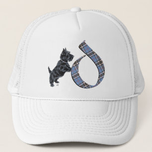 Schottischer Terrier Monogramm D Truckerkappe