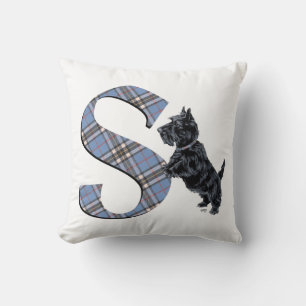 Schottischer Terrier Monogramm S Kissen