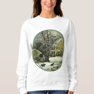 Schottischer Terrier Old Fashioned Winter Sweatshirt