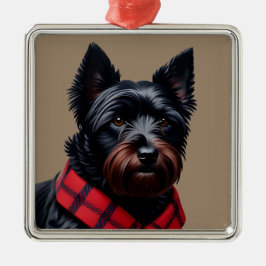 Schottischer Terrier Ornament Aus Metall