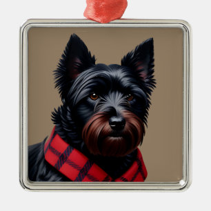 Schottischer Terrier Ornament Aus Metall
