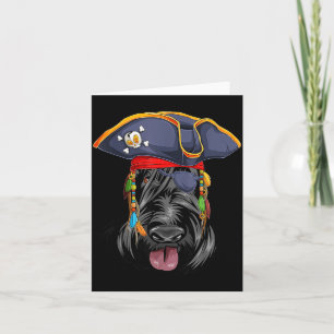 Schottischer Terrier Pirat Lustiger Halloween Scot Karte