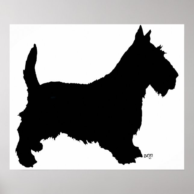 Schottischer Terrier Poster (Vorne)