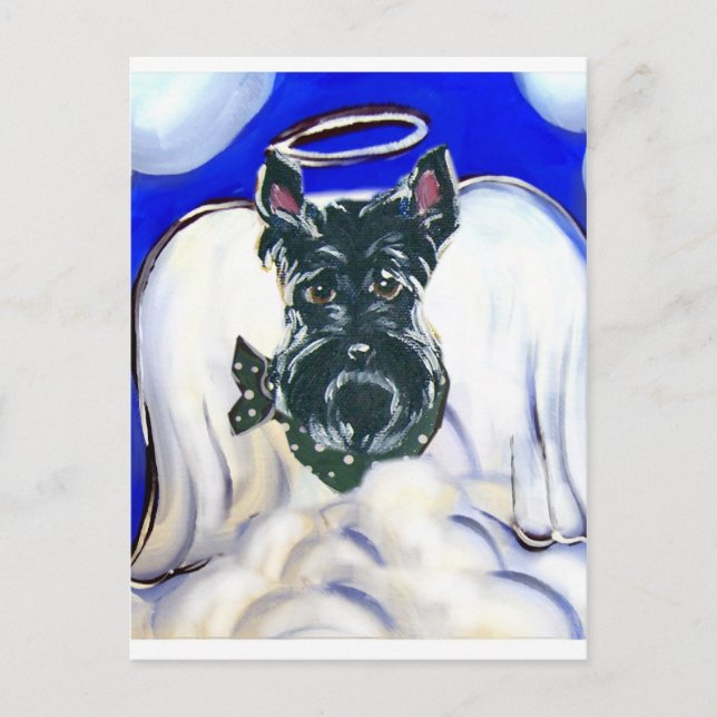 Schottischer Terrier Postkarte (Vorderseite)
