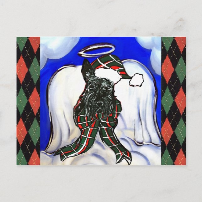 Schottischer Terrier Postkarte (Vorderseite)