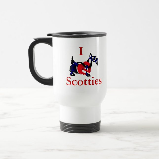 Schottischer Terrier Reisebecher (Links)