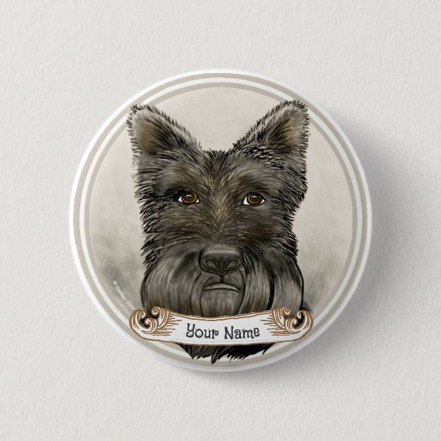 Schottischer Terrier Rondo  Button (Vorderseite)
