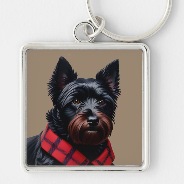 Schottischer Terrier Schlüsselanhänger (Vorne)