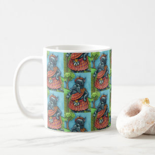 SCHOTTISCHER TERRIER, SCOTTIE-HUND STOLZ Kilt Spor Kaffeetasse