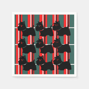 SCHOTTISCHER TERRIER SERVIETTE