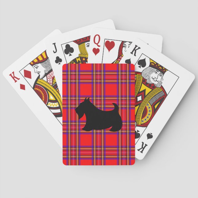 Schottischer Terrier Spielkarten Geschenk (Rückseite)