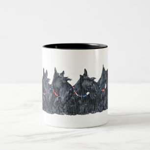 Schottischer Terrier Treffen Zweifarbige Tasse