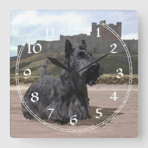 Schottischer Terrier Uhr