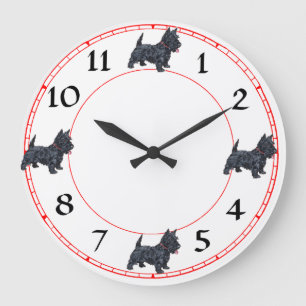 Schottischer Terrier Uhr