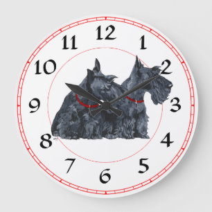 Schottischer Terrier Uhr