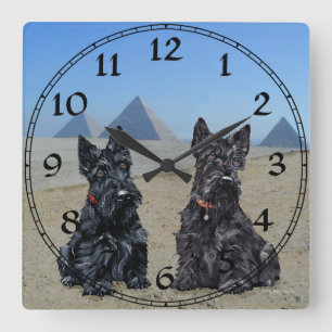Schottischer Terrier Uhr