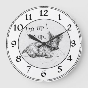 Schottischer Terrier Uhr