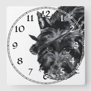 Schottischer Terrier Uhr
