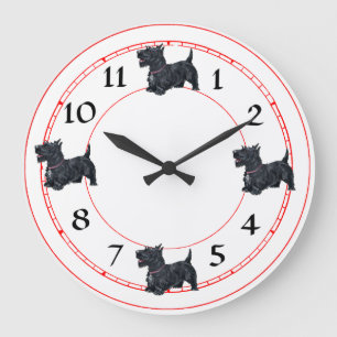 Schottischer Terrier Uhr