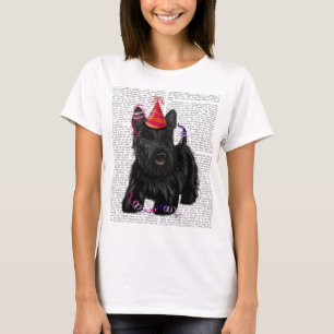 Schottischer Terrier-und Party-Hut T-Shirt