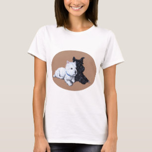 Schottischer Terrier und West Highland White Terri T-Shirt