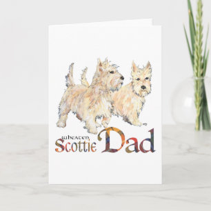Schottischer Terrier Vatertag Karte