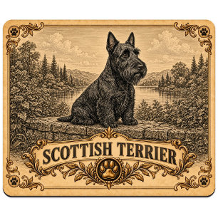 Schottischer Terrier, Vintage Heritage Hund Mousepad