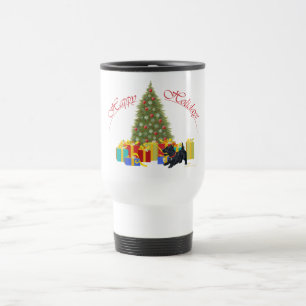 Schottischer Terrier Weihnachten Reisebecher