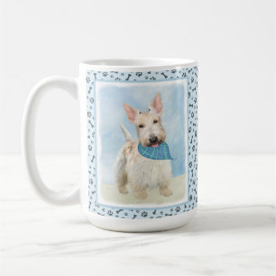 Schottischer Terrier Wheaten-Hund-Malerei Original Kaffeetasse