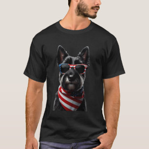 Schottischer Terrierhund 4. Juli Amerikanischer Un T-Shirt